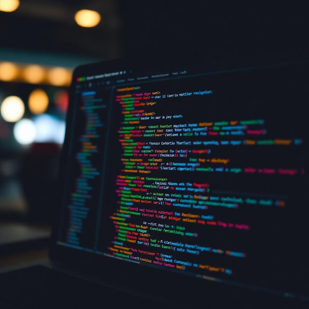 Code editor with syntax-highlighted source