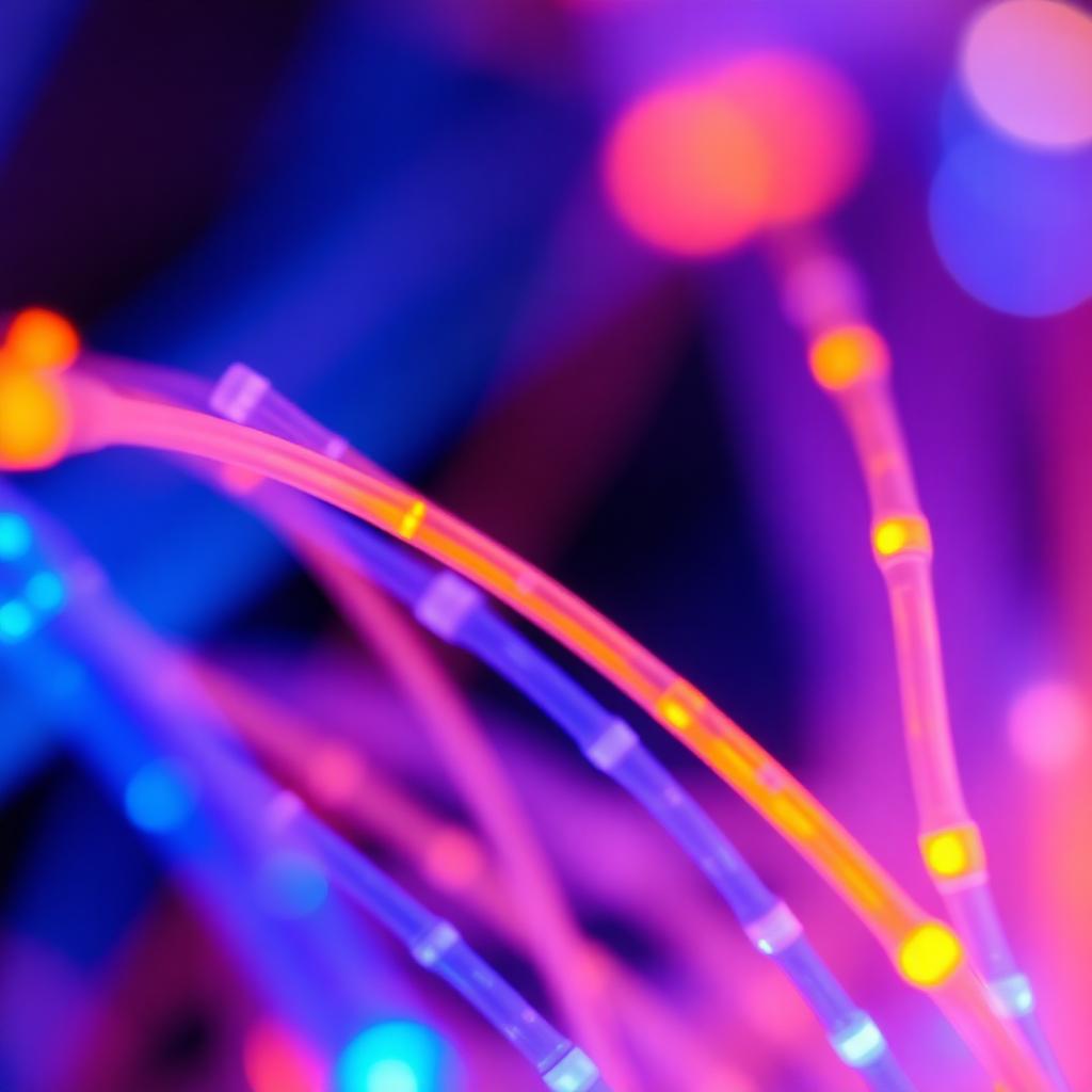 Glowing fiber optic cables